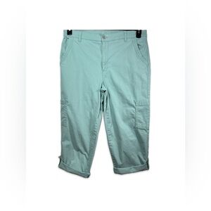 Gloria Vanderbilt Capri Pants Women’s Size 14 Seafoam Green